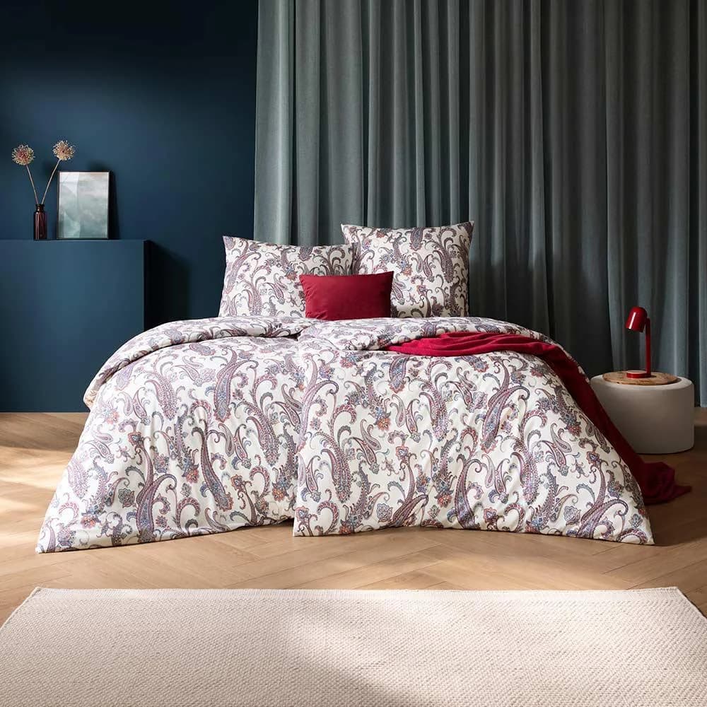 Bettwäsche ESTELLA Saskia Blau Paisleymuster