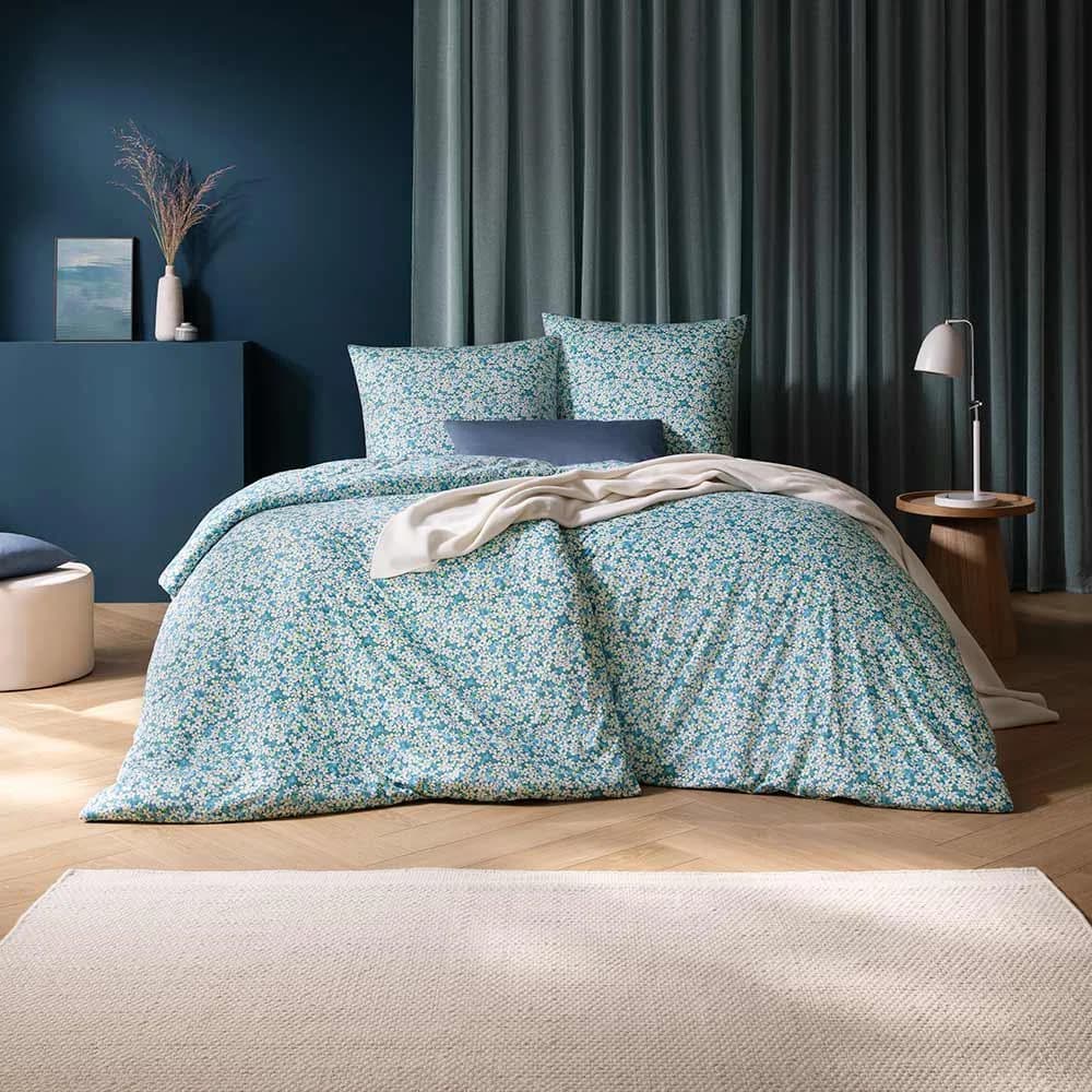 Estella Bettwäsche Tina Cyan Floral