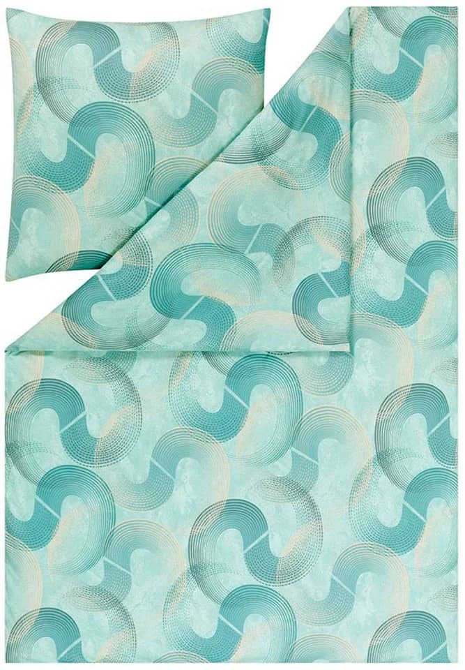 Estella Bettwäsche Tobias Mint Mako-Interlock-Jersey