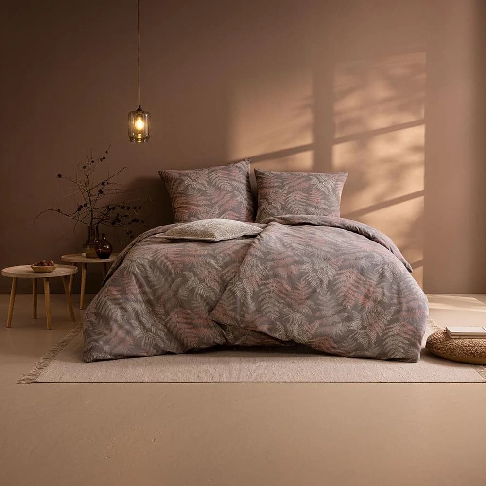 ESTELLA Bettwäsche Tesero Kiesel 135x200cm 100% Baumwolle