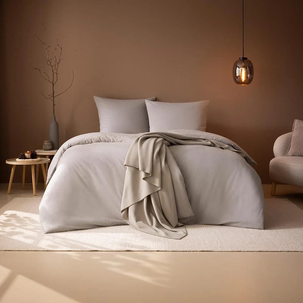 ESTELLA Bettwäsche Latemar Flanell Beige 135x200cm 2-teilig