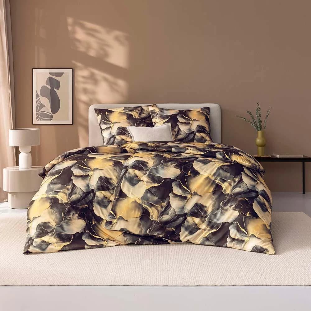 ESTELLA Bettwäsche Parzifal Braun Grau 100% Baumwolle Mako-Interlock-Jersey