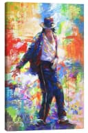 Posterlounge Leinwandbild Michael Jackson II Leon Devenice Bunt Bild 2