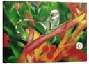 Posterlounge Leinwandbild Das Äffchen Franz Marc Grün Bild 2