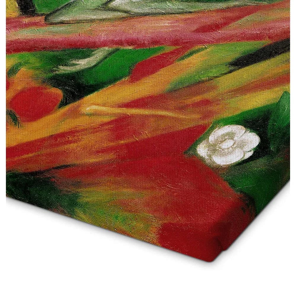 Posterlounge Leinwandbild Das Äffchen Franz Marc Grün - Bild 3