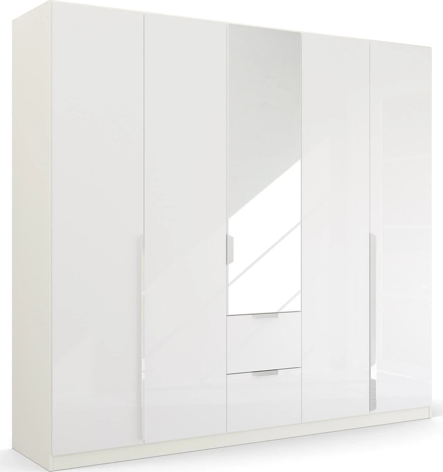 Rauch GLAMOUR BY QUADRA SPIN Drehtürenschrank Weiß Hochglanz
