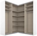 RAUCH QUADRA Eckschrank Schwebetürenschrank Grau Hochglanz Bild 3