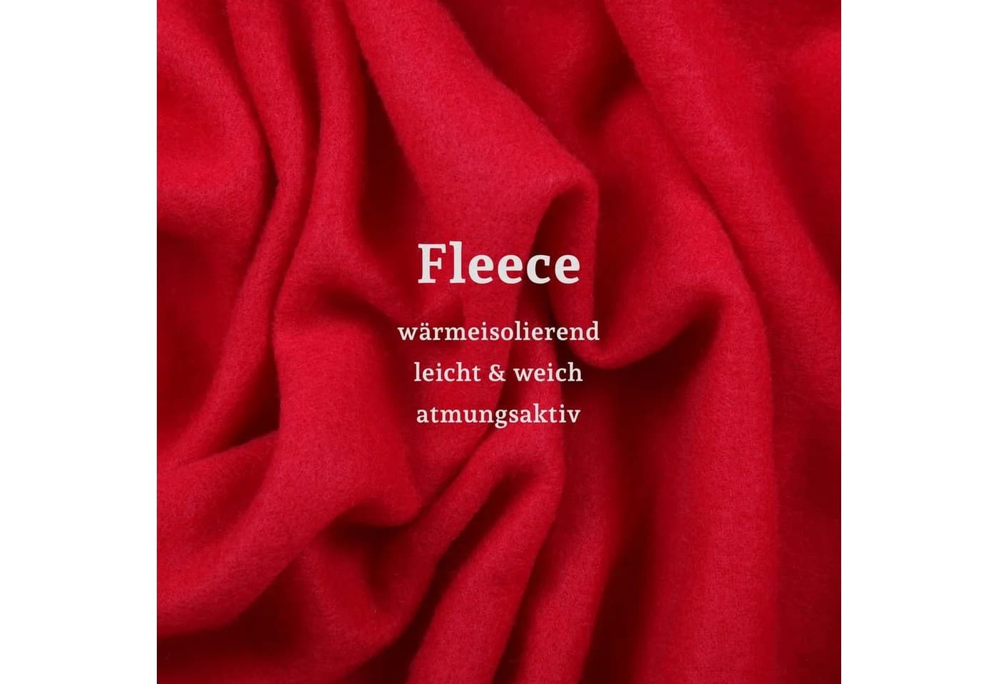 Bestlivings Wohndecke Fleece mit Kettelrand rot 130x170 cm - Bild 4