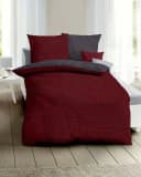 Kaeppel Wendebettwäsche JARO 100% Baumwolle Rot Mako-Satin Bild 2