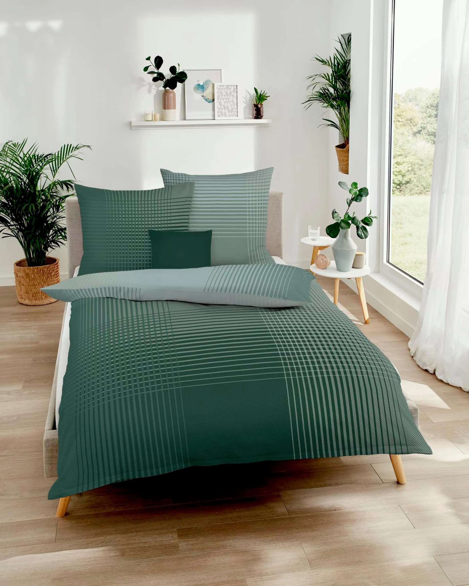 Kaeppel Bettwäsche MASTER 100% Baumwolle Jade Mako-Satin