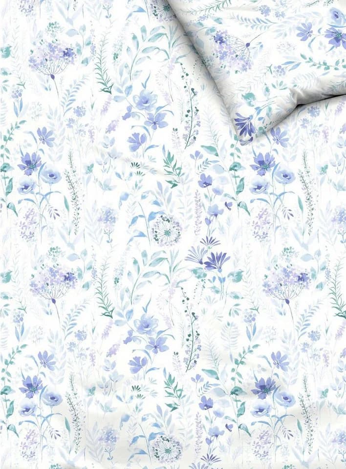 Kaeppel Bettwäsche Lara Blau Violett 2-teilig Seersucker - Bild 3