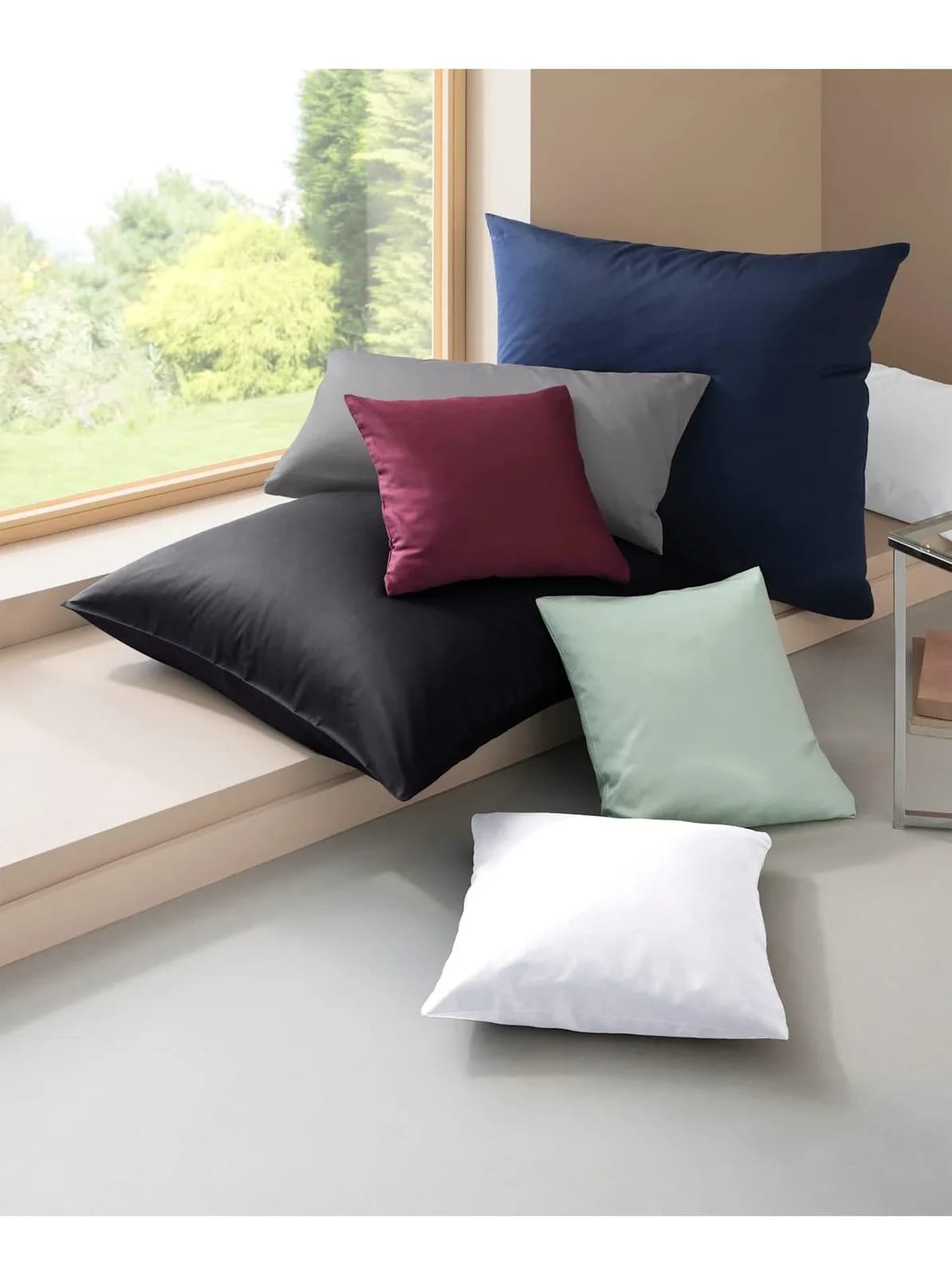 Kaeppel Bettwäsche Set Burgund Mako-Satin 100% Baumwolle