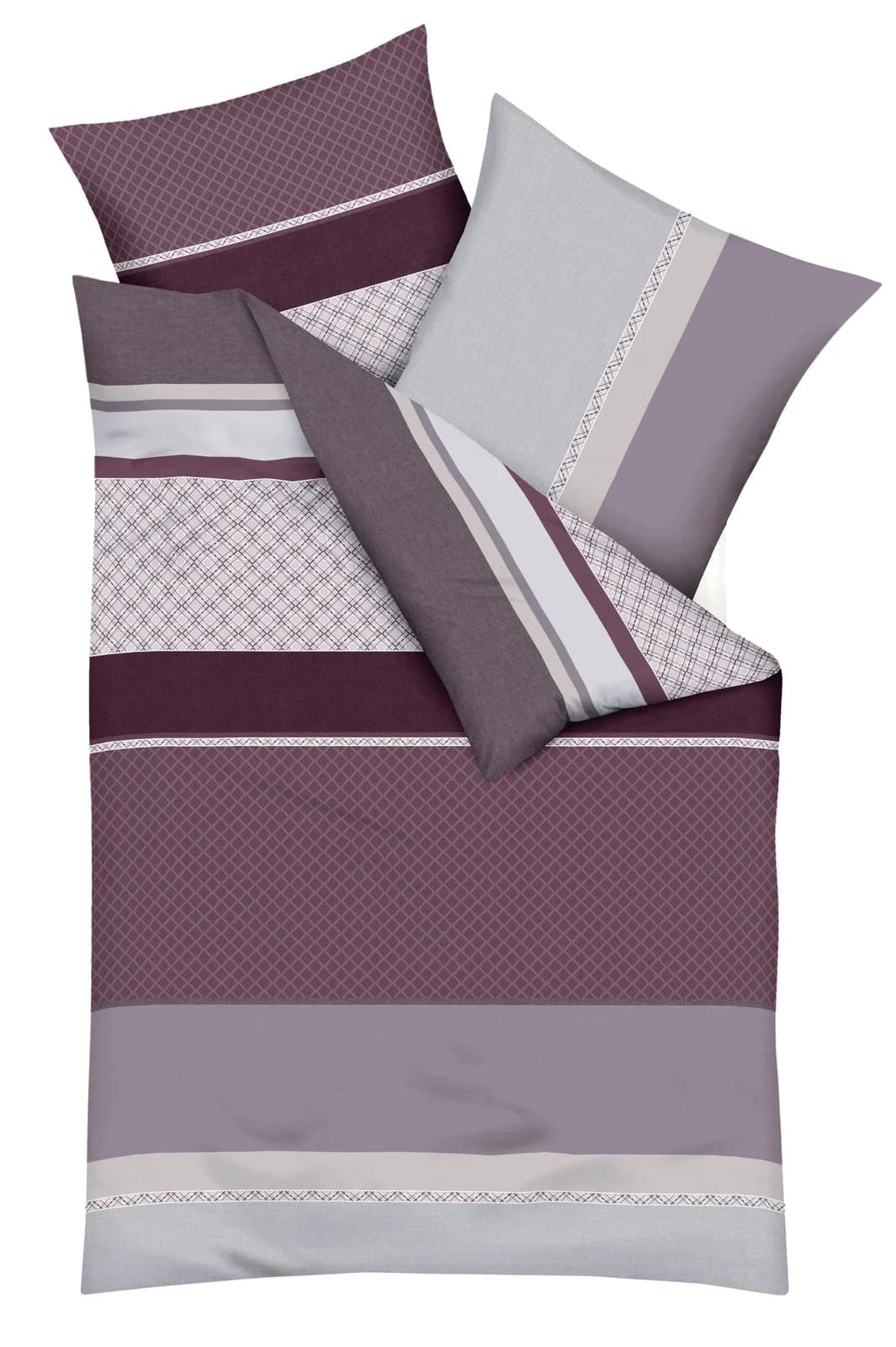 Kaeppel Bettwäsche Imperial Bordeaux Mako-Satin 2-tlg.