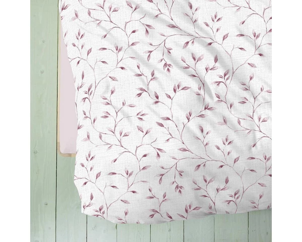 Kaeppel Bettwäsche Leaf Musselin 2-teilig Rosa Crinkle - Bild 3