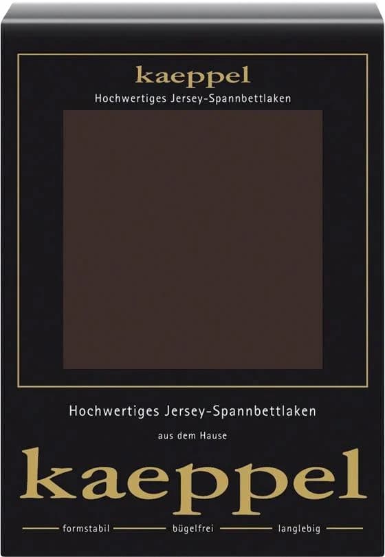 Kaeppel Spannbettlaken Jersey Mahagoni 97% Baumwolle