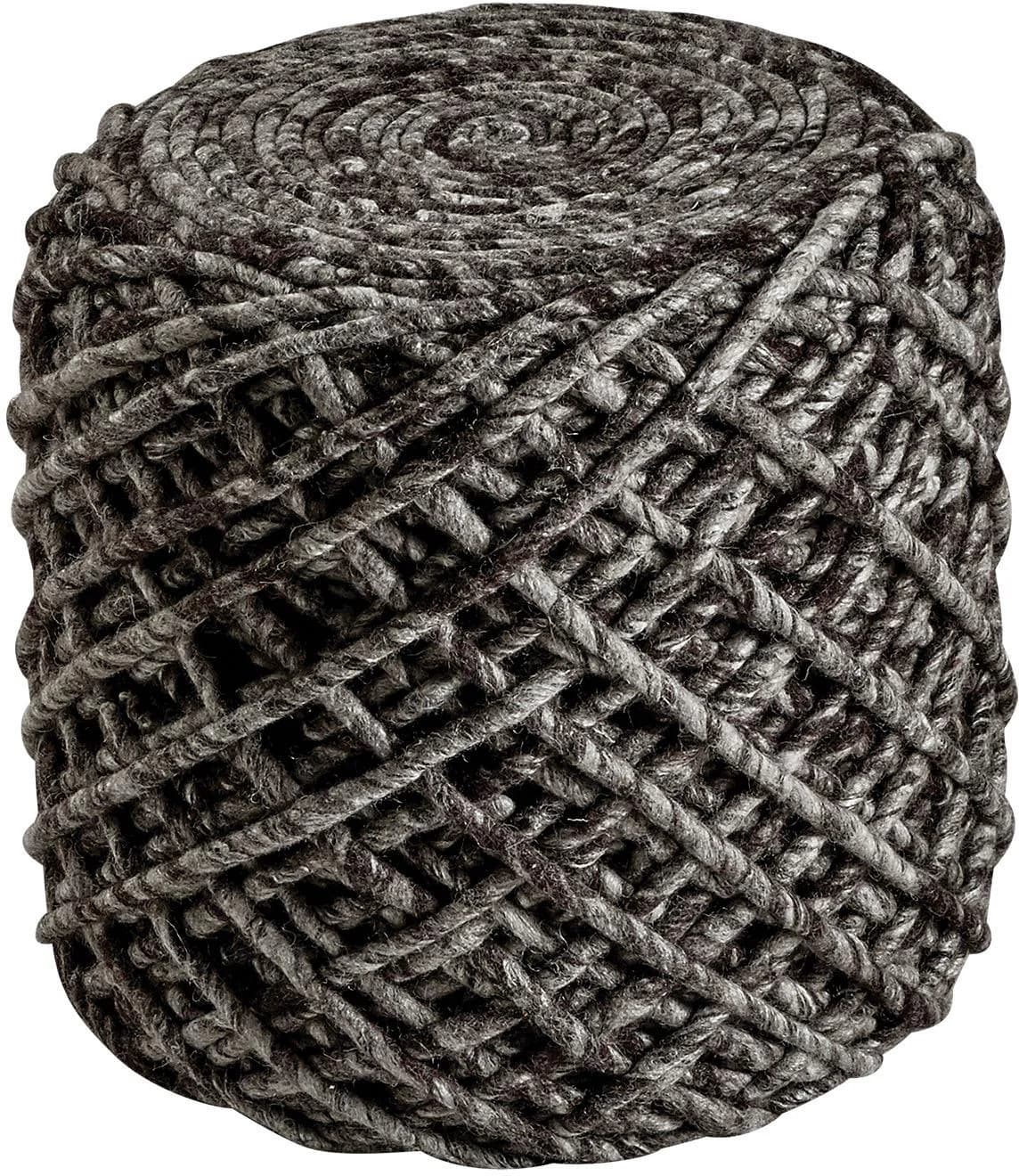 Sitzhocker OBSESSION My Royal Pouf Braun 50% Wolle 50% Viskose