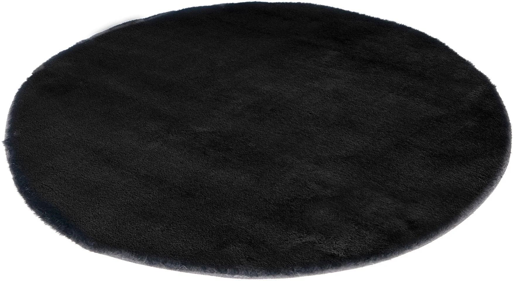 OBSESSION Fellteppich My Cha Cha 535 Schwarz Rund