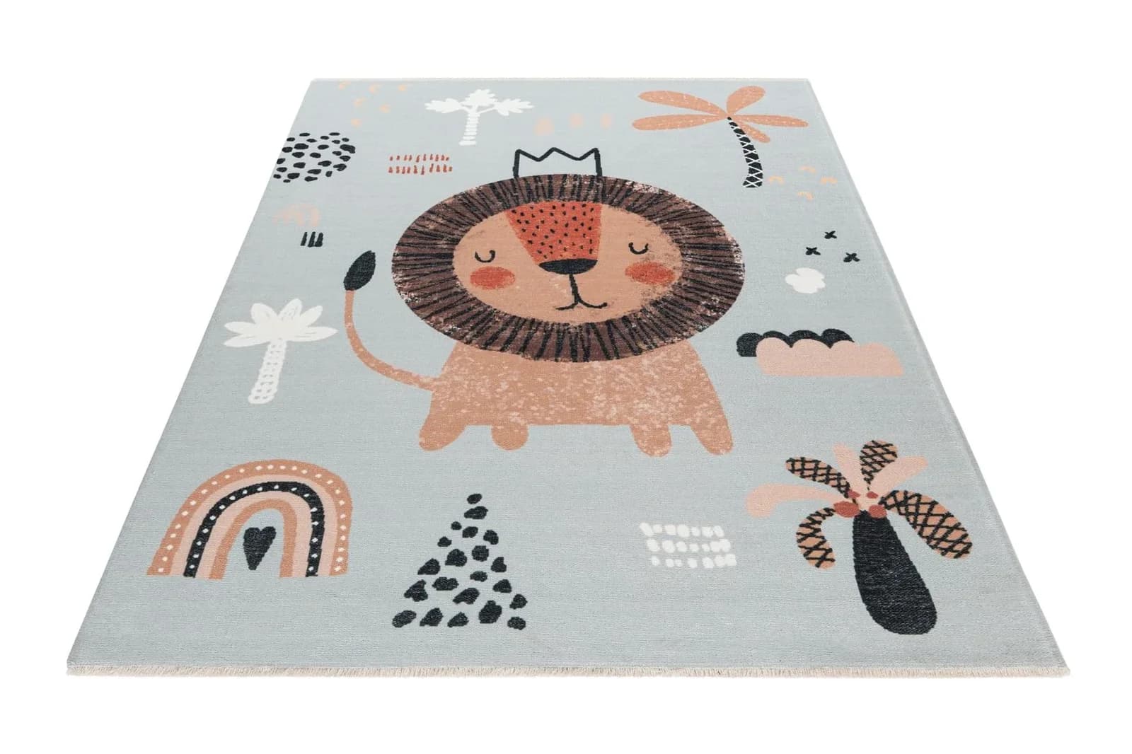 Obsession Kinderteppich My Greta Bunt mit Fransenoptik