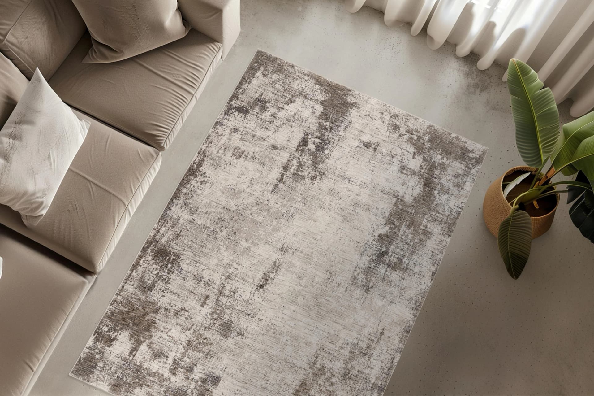 Obsession Teppich My Bella 237 Grau Taupe Modernes Design