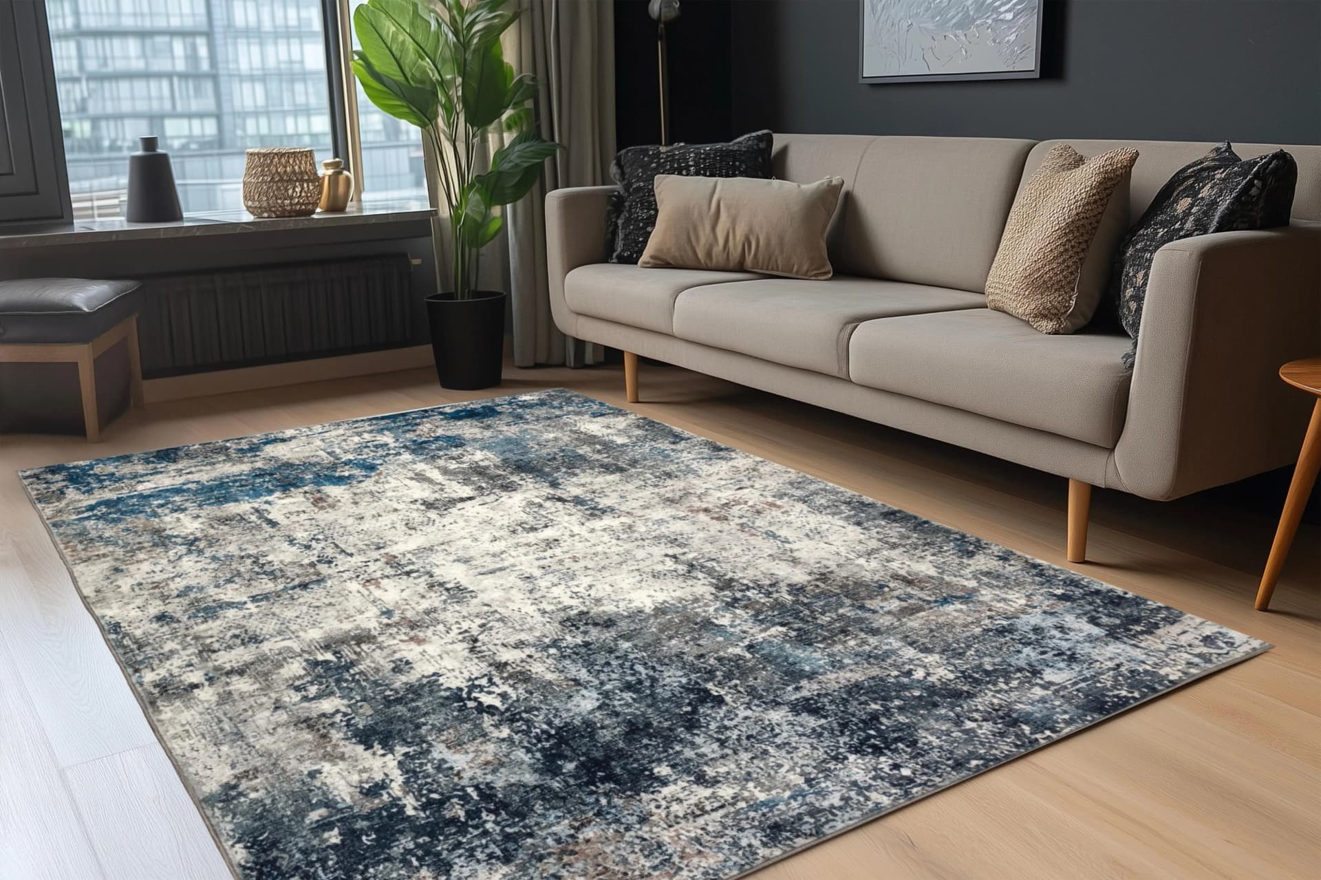 Teppich OBSESSION Posh 303 Blau Vintage Design