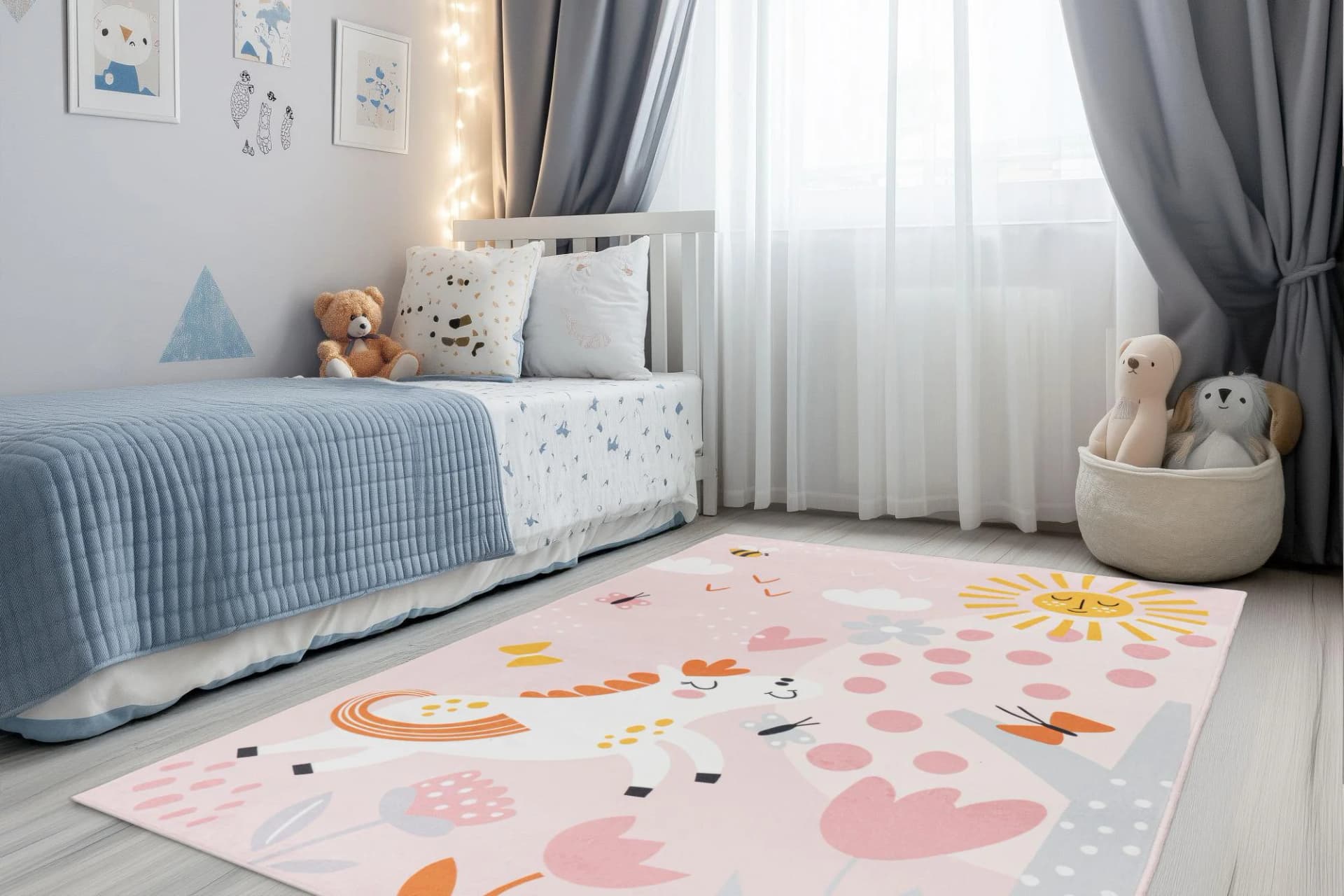 Kinderteppich OBSESSION Magic Kids ML 101 Rosa Pferde Motiv