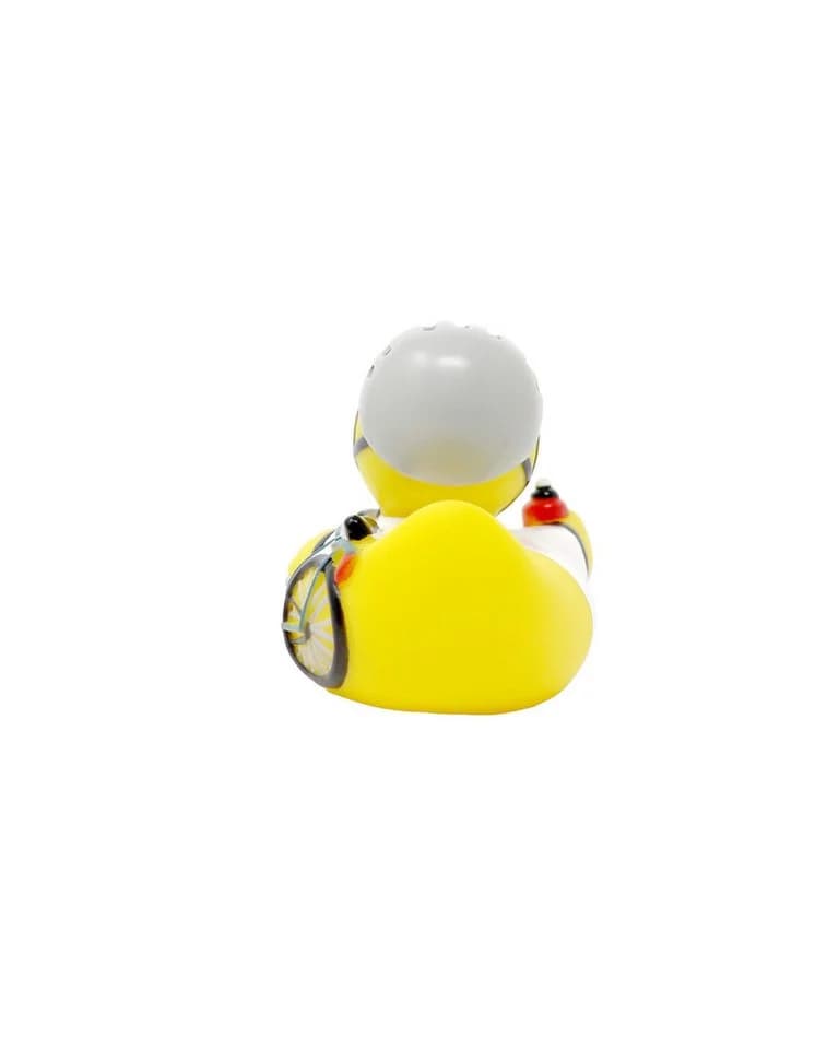 Close Up Badeente Fahrradfahrer Gelb PVC Quietscheente - Bild 5