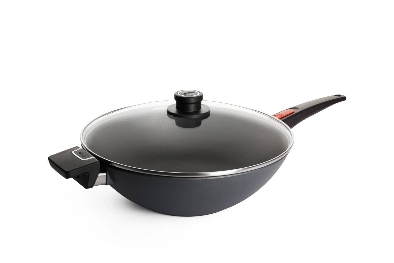 WOLL Wok Diamond Lite Anthrazit 34cm mit Glasdeckel Induktion