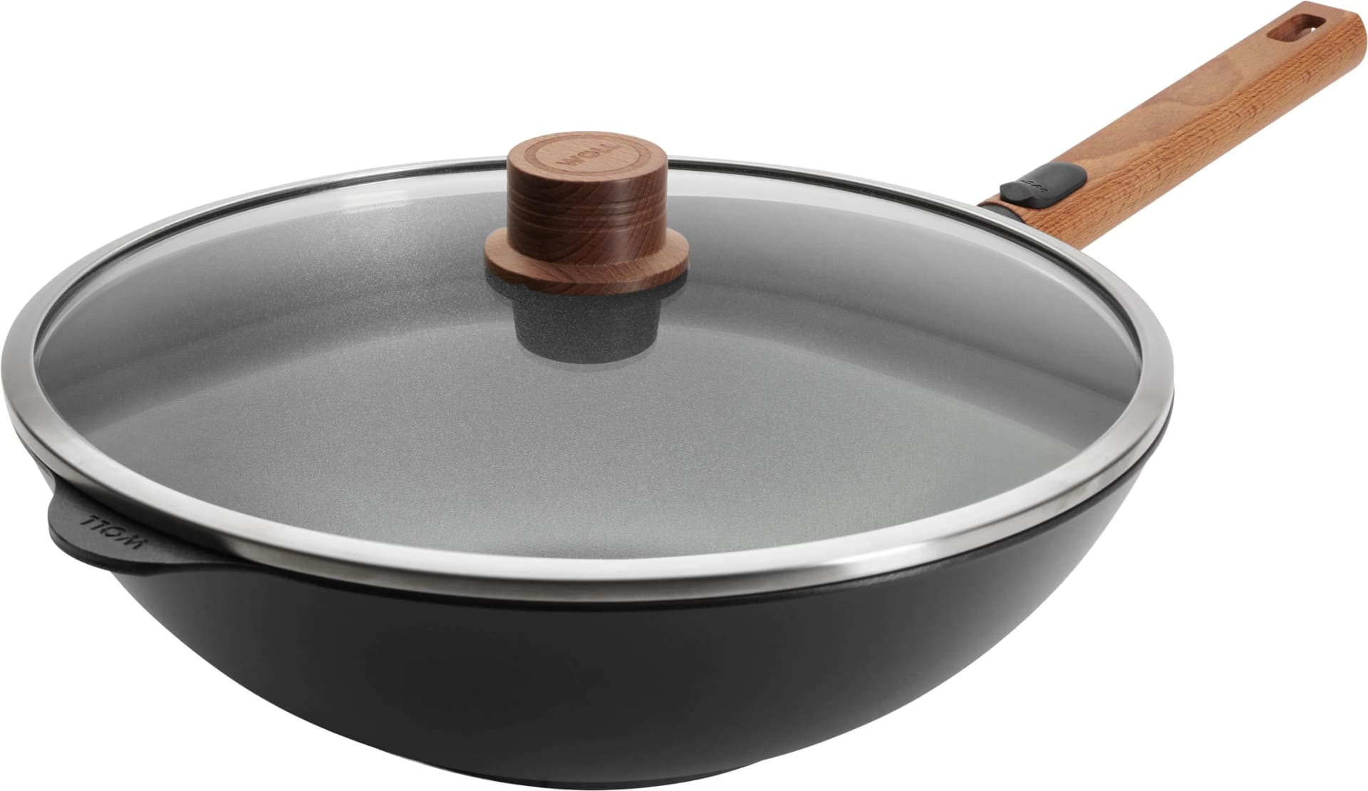 Wok WOLL MADE IN GERMANY Eco Logic QXR Antihaftbeschichtet Schwarz