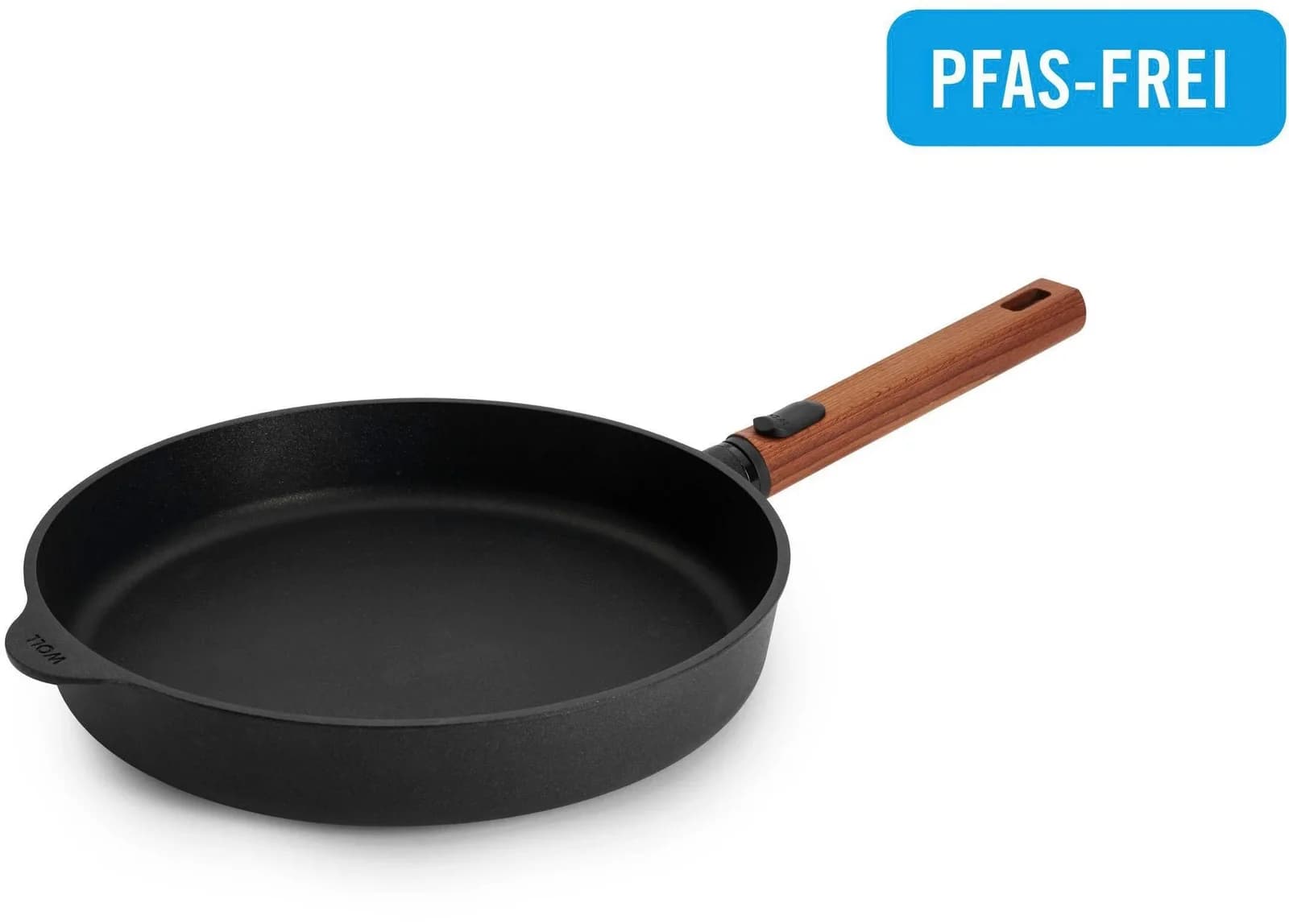 WOLL Eco Logic QXR Guss-Flachpfanne 28cm Schwarz Induktion