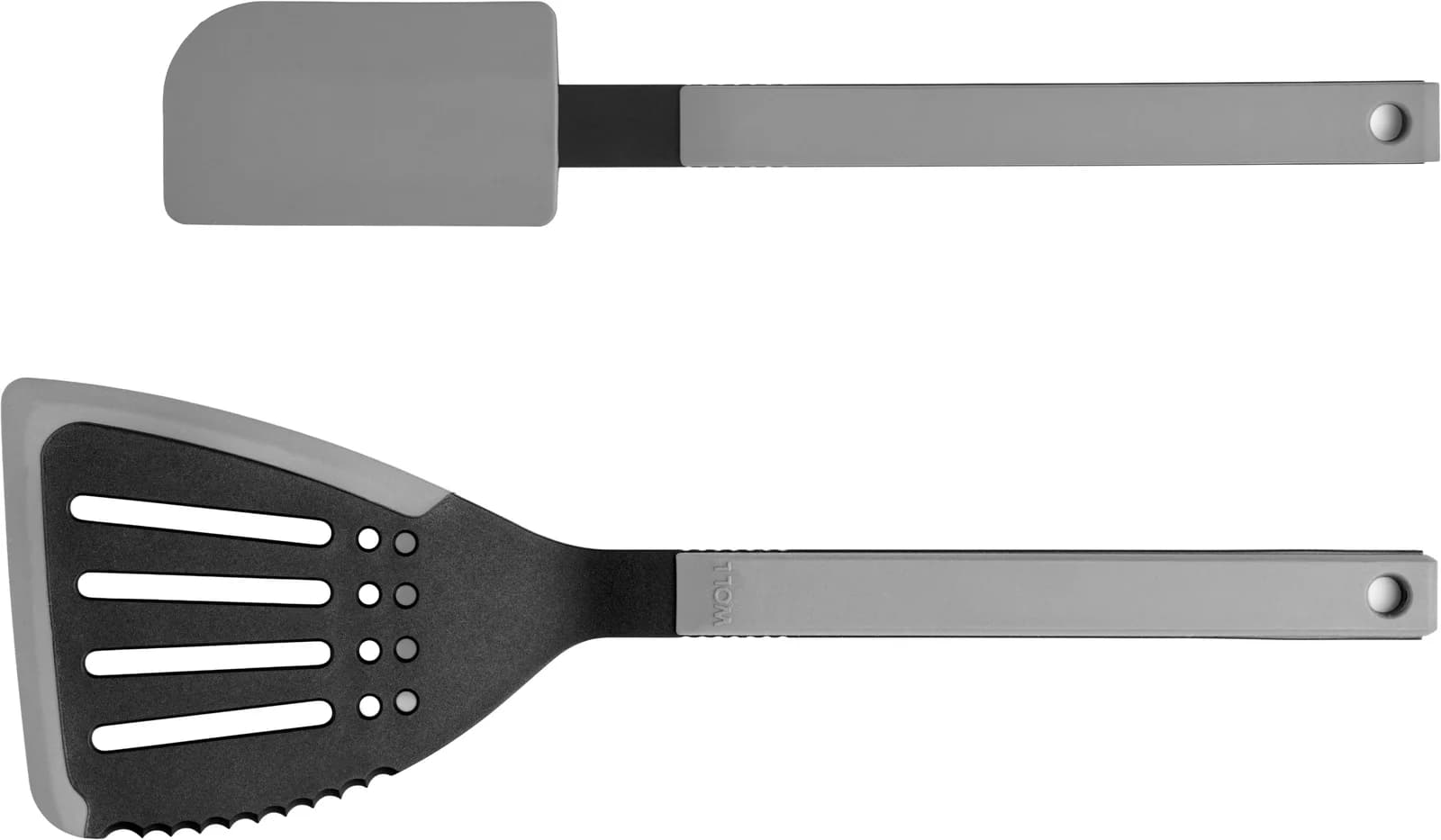 WOLL Cook it Kochbesteck-Set Grau Silikon 2-teilig