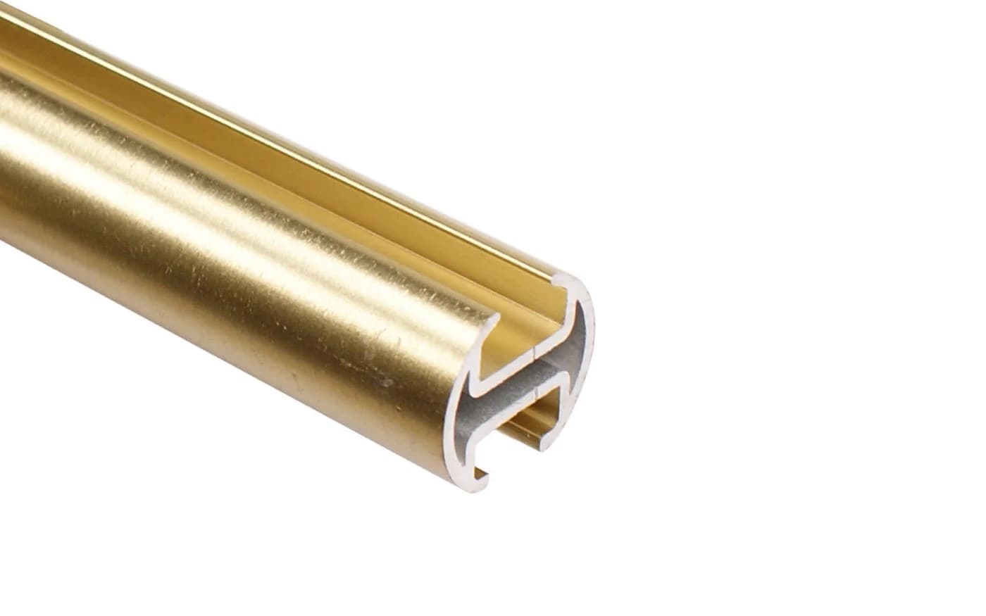 iso-design Aluminium Gardinenstange Deckenmontage Innenlauf 20mm