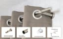 iso-design Gardinenstange 20 mm Edelstahl Fixmaß Bild 1