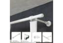 iso-design Gardinenstange Innenlaufset Weiß Aluminium 1-läufig Bild 3