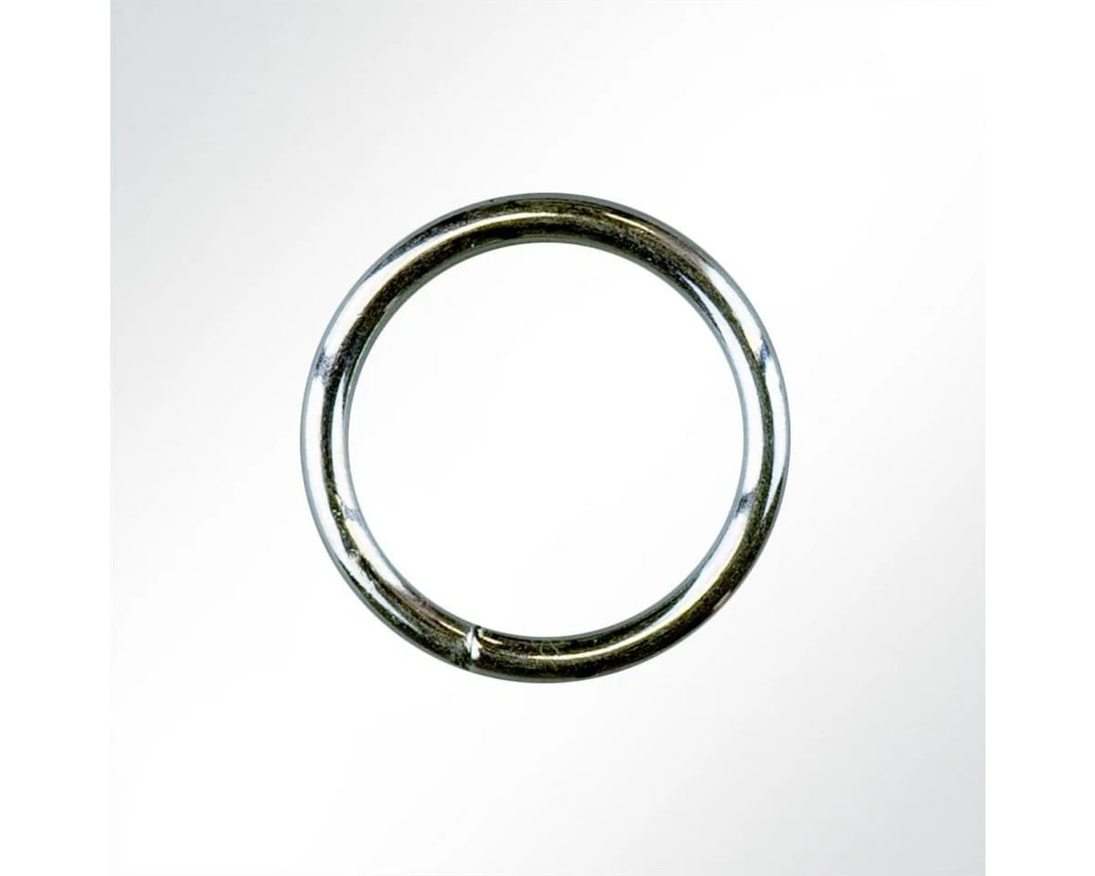 LYSEL® Gardinenring 16mm Stahl verzinkt Grau 10er Set