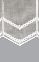 LYSEL® Scheibengardine Leinenlook Grau Transparent Stabdurchzug Bild 3