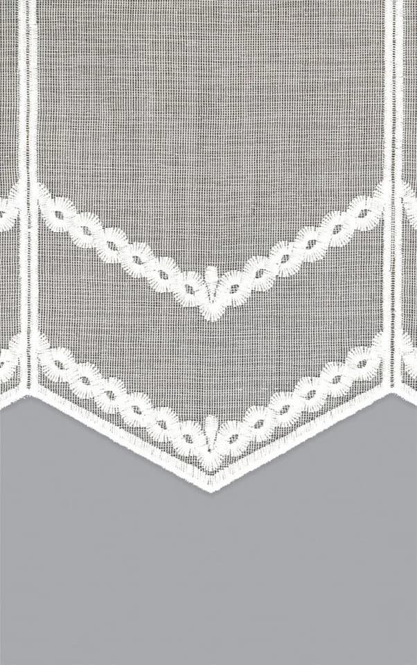 LYSEL® Scheibengardine Leinenlook Grau Transparent Stabdurchzug - Bild 3