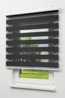 LYSEL® Doppelrollo mit Blende Schwarz blickdicht Bild 2