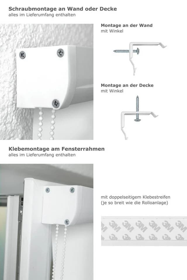 LYSEL® Kassettenrollo Reinweiß Blickdicht - Bild 3