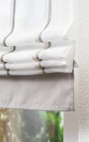 LYSEL Raffrollo Tavira Beige-Braun Transparentes Streifenmuster Bild 1