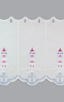 Plauener Spitze® Scheibengardine Leuchtturm Transparent Bild 3