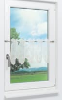 Plauener Spitze® Scheibengardine Perlmuscheln Transparent Beige Bild 1