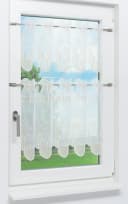 Plauener Spitze® Scheibengardine Perlmuscheln Transparent Beige Bild 5
