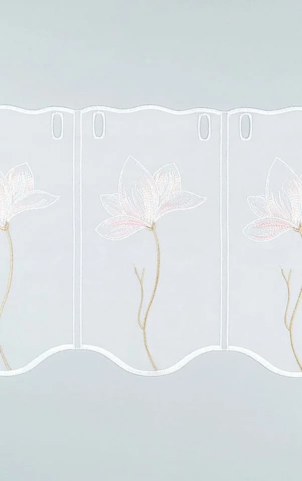 Plauener Spitze® Scheibengardine Magnolie Transparent - Bild 5