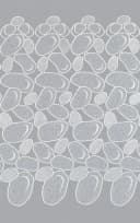 Plauener Spitze® Scheibengardine Kieselsteine Transparent Weiß Bild 3