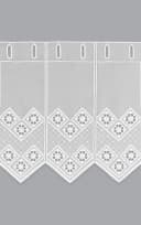 LYSEL® Scheibengardine Rautendesign Transparent Weiß Bild 3
