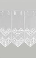 LYSEL® Scheibengardine Rautendesign Transparent Weiß Bild 5
