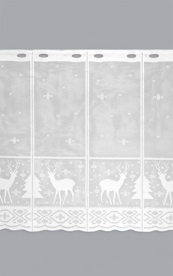 LYSEL® Scheibengardine Hirsch im Winterwald 1 St transparent - Bild 3