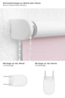 LYSEL® Verdunklungsrollo Rosa Abdunkelnd Wärmeschutz Bild 3