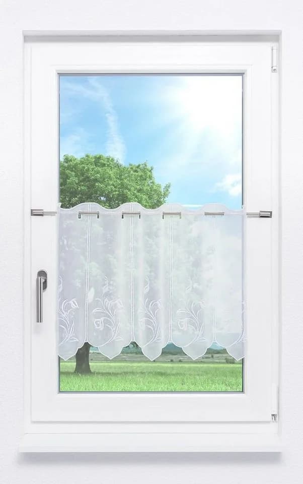 LYSEL® Scheibengardine Adelia Transparent Floral - Bild 2