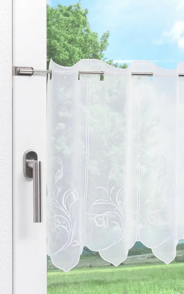 LYSEL® Scheibengardine Adelia Transparent Floral - Bild 4